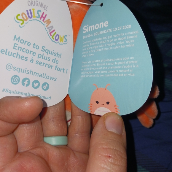 Simone the Shrimp Squishmallow - Picture 5 of 5